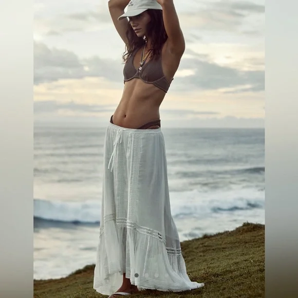 NWT Free People One Montana Maxi Skirt Large